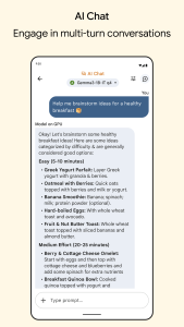 اسکرین شات 5 برنامه Google AI Edge Gallery