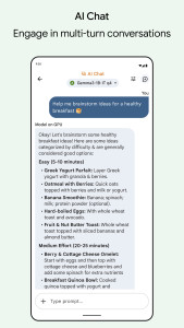 اسکرین شات 6 برنامه Google AI Edge Gallery