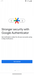 اسکرین شات برنامه Google Authenticator 1