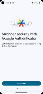 اسکرین شات برنامه Google Authenticator 1