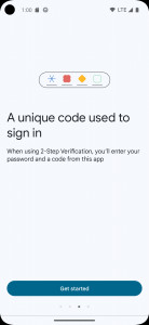 اسکرین شات برنامه Google Authenticator 3