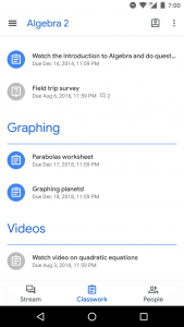 اسکرین شات 2 برنامه Google Classroom