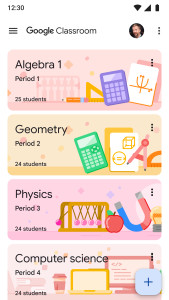 اسکرین شات 1 برنامه Google Classroom
