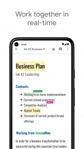 اسکرین شات 1 برنامه Google Docs