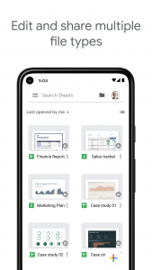 اسکرین شات 4 برنامه Google Sheets