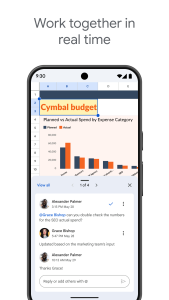 اسکرین شات 1 برنامه Google Sheets