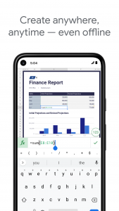اسکرین شات 3 برنامه Google Sheets