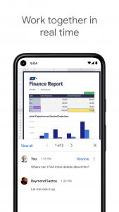 اسکرین شات 1 برنامه Google Sheets