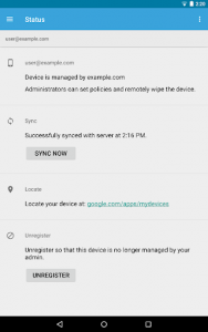 اسکرین شات برنامه Google Apps Device Policy 6