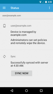 اسکرین شات برنامه Google Apps Device Policy 4