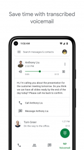 اسکرین شات برنامه Google Voice for Workspace 6