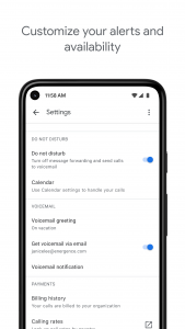 اسکرین شات برنامه Google Voice for Workspace 2