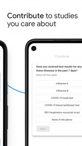 اسکرین شات برنامه Google Health Studies 2