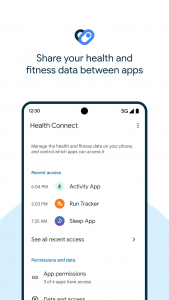 اسکرین شات برنامه Health Connect 1