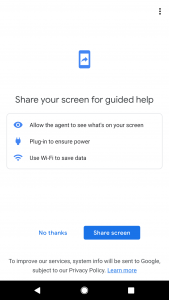 اسکرین شات برنامه Google Support Services 1