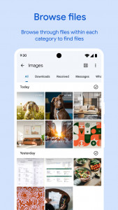 اسکرین شات 2 برنامه فایل منیجر گوگل (Files by Google: Clean up space on your phone)