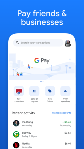 اسکرین شات 1 برنامه Google Pay: Save and Pay