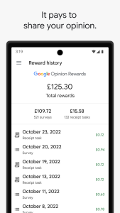 اسکرین شات 1 برنامه Google Opinion Rewards