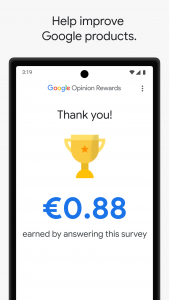 اسکرین شات برنامه Google Opinion Rewards 3