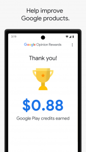 اسکرین شات برنامه Google Opinion Rewards 3