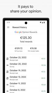 اسکرین شات برنامه Google Opinion Rewards 1