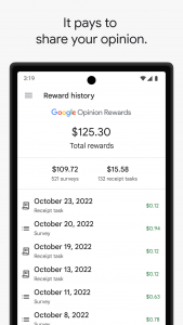 اسکرین شات برنامه Google Opinion Rewards 1