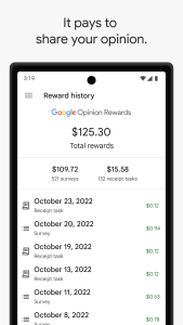 اسکرین شات 1 برنامه Google Opinion Rewards