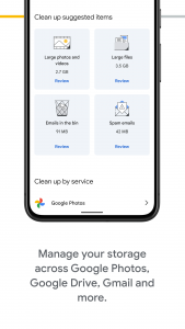 اسکرین شات برنامه Google One 2