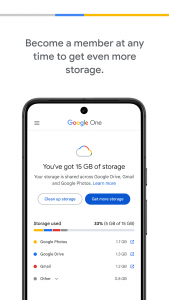 اسکرین شات برنامه Google One 3