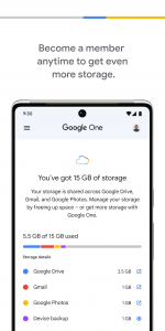 اسکرین شات برنامه Google One 3