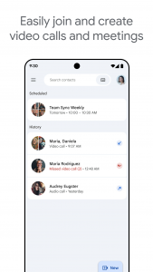 اسکرین شات 1 برنامه Google Meet