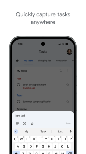 اسکرین شات 1 برنامه Google Tasks