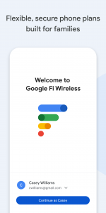 اسکرین شات برنامه Google Fi Wireless 1