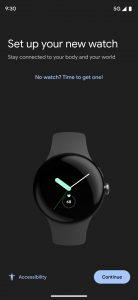 اسکرین شات برنامه Google Pixel Watch 1