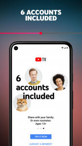 اسکرین شات برنامه YouTube TV: Live TV & more 4