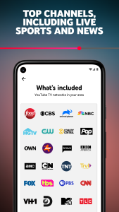 اسکرین شات 2 برنامه YouTube TV: Live TV & more