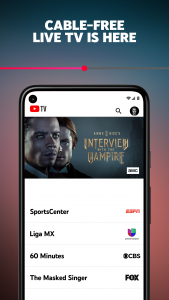 اسکرین شات برنامه YouTube TV: Live TV & more 1