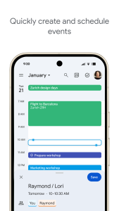 اسکرین شات 2 برنامه Google Calendar