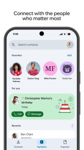 اسکرین شات 5 برنامه گوگل کانتکتس (Contacts)