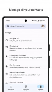 اسکرین شات برنامه گوگل کانتکتس (Contacts) 6