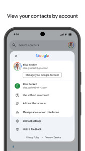اسکرین شات 3 برنامه گوگل کانتکتس (Contacts)