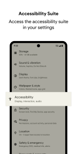 اسکرین شات 1 برنامه Android Accessibility Suite