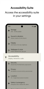 اسکرین شات برنامه Android Accessibility Suite 1
