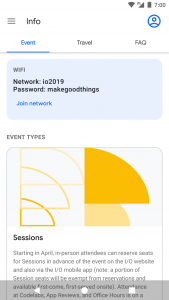 اسکرین شات برنامه Google I/O 2019 4