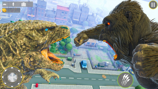 اسکرین شات برنامه Gorilla king kong vs Godzilla 5