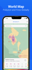 اسکرین شات برنامه Air Quality & Pollen - AirCare 3