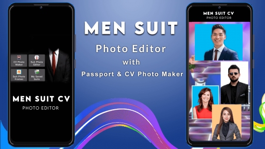 اسکرین شات برنامه Men Suit CV Photo Editor 1