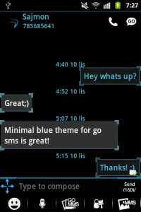 اسکرین شات برنامه Ice Minimal Theme GO SMS Pro 3