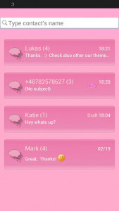 اسکرین شات برنامه Romantic Theme GO SMS Pro 3