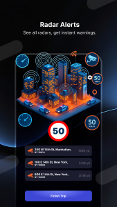 اسکرین شات 1 برنامه Radar GO-X: HUD, GPS, Maps